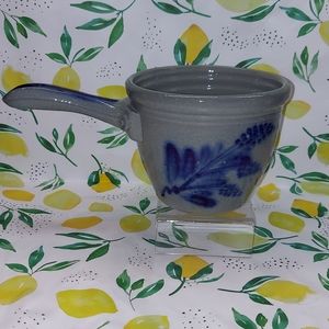 Rare style 1999 Eldreth Salt Glazed Gray Long Handled Pot